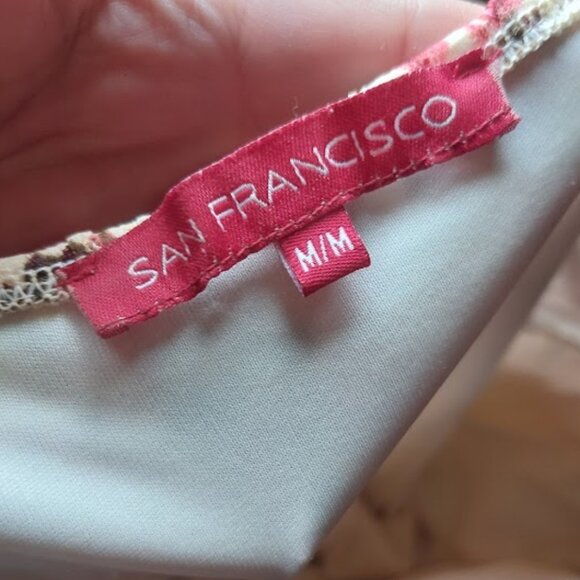 Pink and White Floral Print Dress and Shrug Set Size Medium - Picture 12 of 12